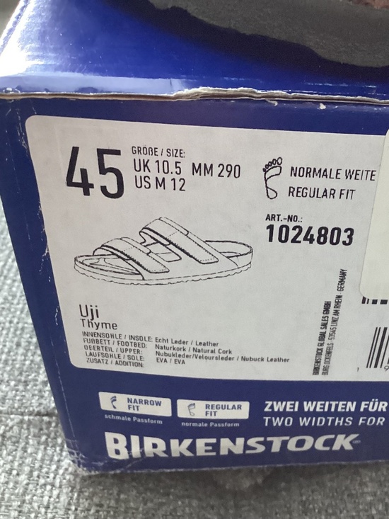 Birkenstock Uji Slide Sandal (Men), size 12US / 45EU
